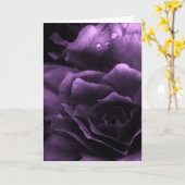 二重ベゴニアの近い紫色 カード (黄色い花)