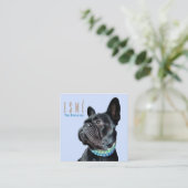 二重モダン写パーソナライズされた真QRエスメ スクエア名刺 (スタンド正面)