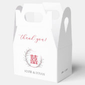 二重モダン幸福結婚感謝 フェイバーボックス (オープン)