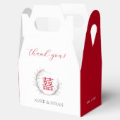 二重モダン幸福結婚感謝 フェイバーボックス (オープン)