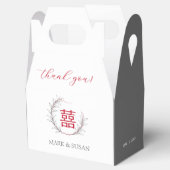 二重モダン幸福結婚感謝 フェイバーボックス (オープン)