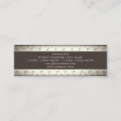 二重ルーラーのフェイク外観 スキニー名刺 (裏面)