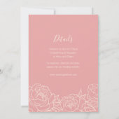 二重中国の幸福エレガント結婚式の招待 招待状 (裏面)