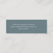 二重中国の幸福結婚ラベル（1 x 3インチ） スキニー名刺 (裏面)