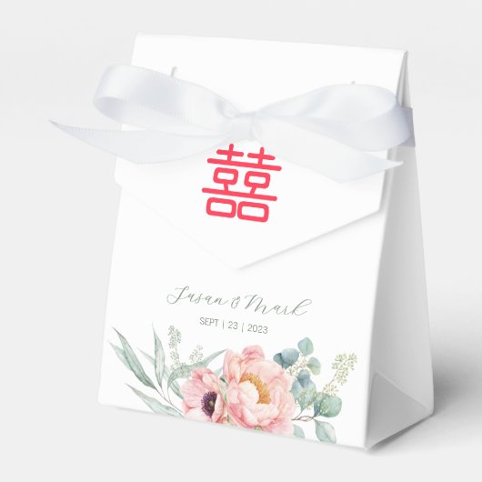 二重中国の幸福結婚感謝 フェイバーボックス (正面サイド)