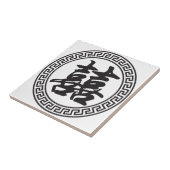 二重中国の結婚幸福のシンボル タイル (側面)