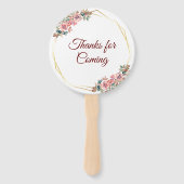 二重中国の結婚幸福の花リース ハンドファン (裏面)