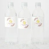 二重中国の結婚幸福の花リース ペットボトルラベル (ボトル)