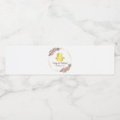 二重中国の結婚幸福の花リース ペットボトルラベル (シングルラベル)