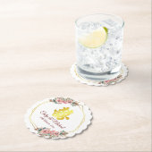 二重中国の結婚幸福の花リース ペーパーコースター (インサイチュ)