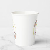 二重中国の結婚幸福の花リース 紙コップ (左)