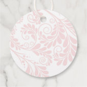 二重中国の結婚幸福サインメッセージカード フェイバータグ (裏面)