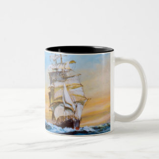 二重交差のマグ ツートーンマグカップ