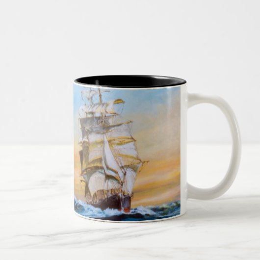 二重交差のマグ ツートーンマグカップ (右)