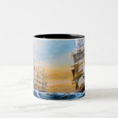 二重交差のマグ ツートーンマグカップ (中央)