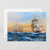 二重交差の郵便はがき ポストカード (正面/裏面)