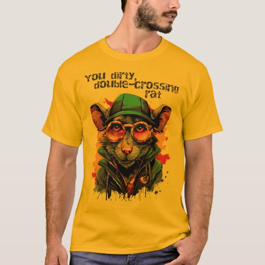 二重交差ラット Tシャツ (正面)