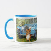 二重像の"農家の友人"のマグ マグカップ (左)