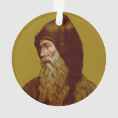 二重像聖シリル僧侶(M 002)円アクリル オーナメント (裏面)