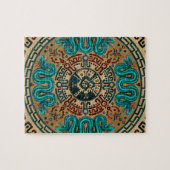 二重先頭に立たれた蛇-色とのHunab Ku ジグソーパズル (横)