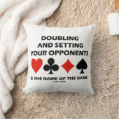 二重入札宇宙4枚のカードスーツを保存 クッション (ブランケット)