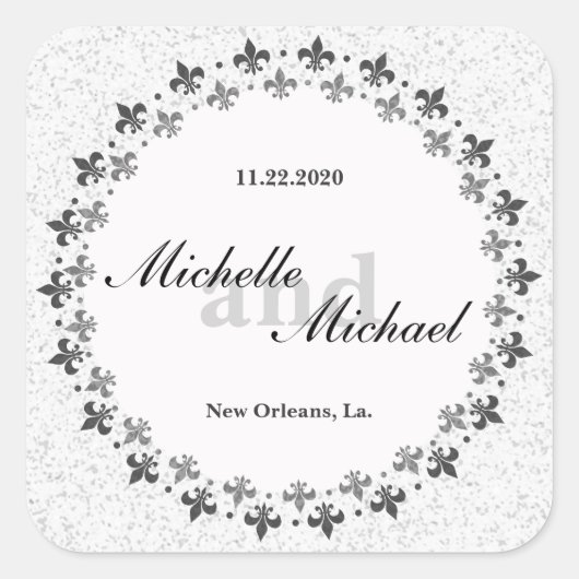 二重円(紋章の)フラ・ダ・リ スクエアシール (正面)