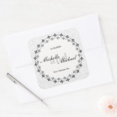 二重円(紋章の)フラ・ダ・リ スクエアシール (封筒)