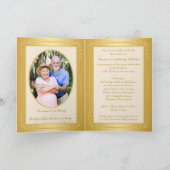 二重写真第50記念日の招待状カード 招待状 (内部)