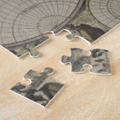 二重半球の世界地図| 1672年 ジグソーパズル (側面)