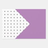 二重名門私立校風の幸福度幾何学オレンジ ラッピングペーパーシート (正面2)