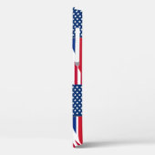 二重国籍アメリカおよびイギリス国旗 Case-Mate iPhoneケース (裏面 / 左)