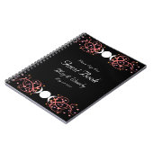 二重女神のウィッカ信者のレズビアンのHandfastingのゲストブック ノートブック (左側)