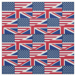 二重市民アメリカ英国国旗の織物 ファブリック