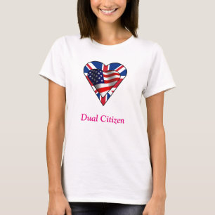 二重市民UK-US Tシャツ