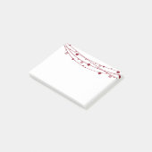 二重幸福のランタンのカスタマイズ可能なノート ポストイット (アングル)