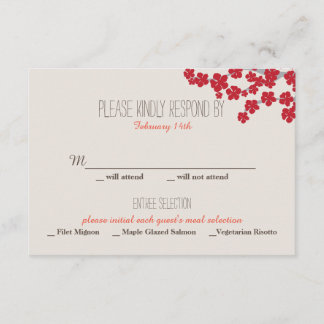 二重幸福の中国のな結婚式招待状- RSVP