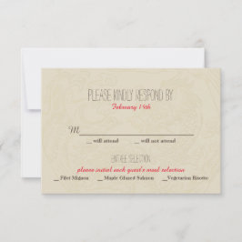 二重幸福の中国のな結婚式招待状- RSVP
