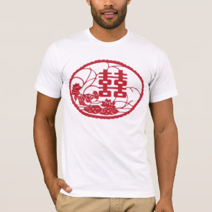 二重幸福の木のアヒル Tシャツ