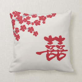 二重幸福の桜の枕 クッション