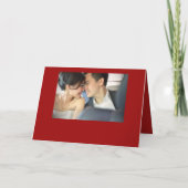 二重幸福の赤く中国のな結婚式によって折られる招待 招待状 (裏面)