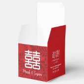 二重幸福シンボル結婚式の引き出物ボックス2x2in フェイバーボックス (オープン)