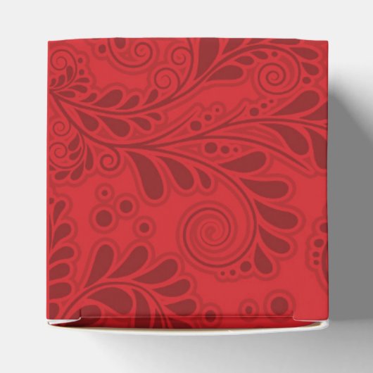 二重幸福シンボル結婚式の引き出物ボックス2x2in フェイバーボックス (上部)