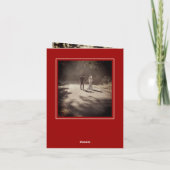 二重幸福モダンの中国の二乗 サンキューカード (裏面)