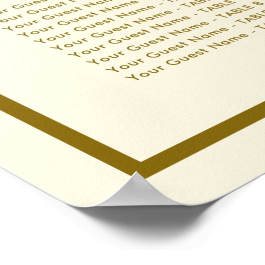 二重幸福中国のの結婚座席表 ポスター (角)