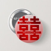 二重幸福"XI"を結婚します: バッジ (正面&裏面)