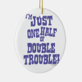 二重悩みの2分の1 セラミックオーナメント (右)