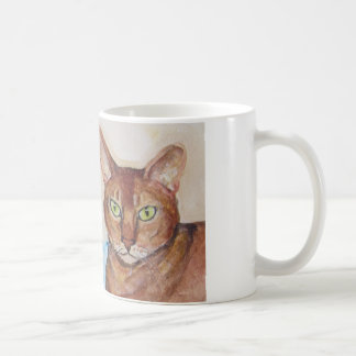 二重悩み猫 コーヒーマグカップ