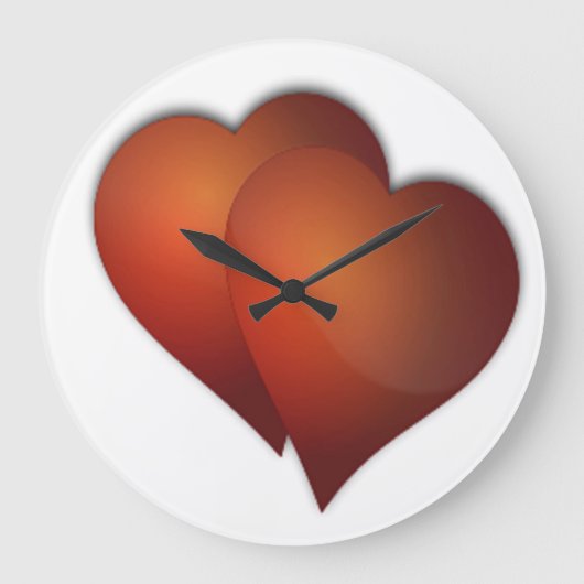 二重愛 ラージ壁時計 (正面)