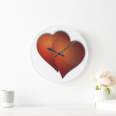 二重愛 ラージ壁時計 (ホーム)