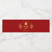 二重感謝してい幸せ中国のの結婚フローラ ペットボトルラベル (シングルラベル)